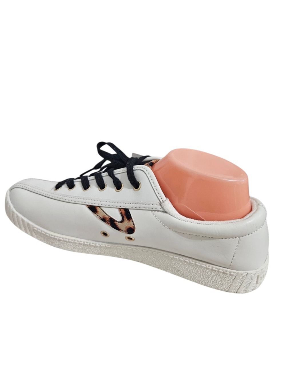 Women's Tretorn Sneakers White and Leopard Print - Picture 4 of 10